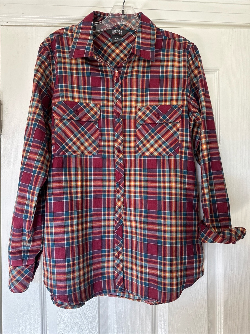 Outdoor Research Ceres LS Wool blend Plaid Shirt, Medium